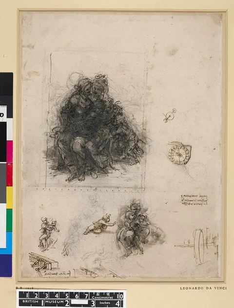 Leonardo da Vinci, Study for the Virgin and Child with Saint Anne