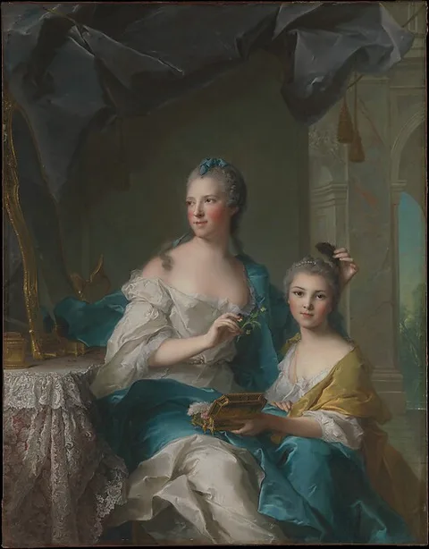 Jean-Marc Nattier, Madame Marsollier and Her Daughter