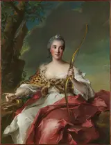 Jean-Marc Nattier, Madame Bergeret de Frouville as Diana