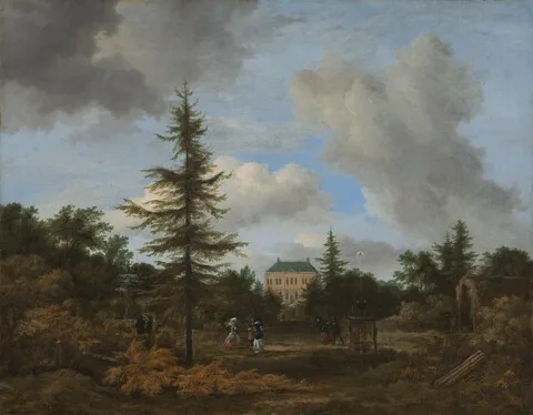 Jacob van Ruisdael, Country House in a Park
