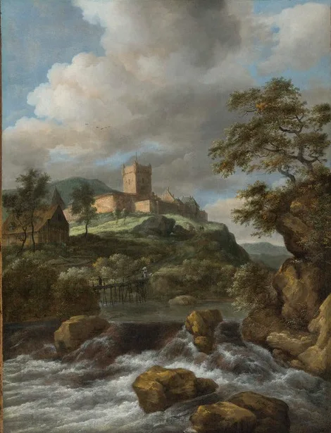 Jacob van Ruisdael, Mountain Landscape with View of Castle Bentheim