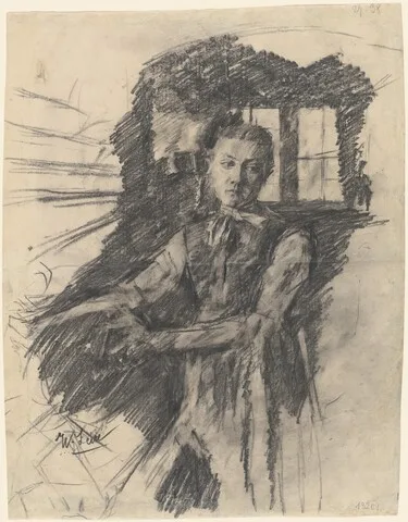 Wilhelm Leibl, Malresl Working in the Kitchen