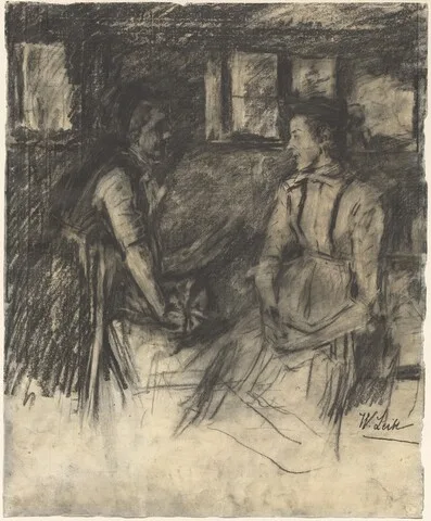 Wilhelm Leibl, Two Women in the Kitchen