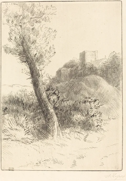 Alphonse Legros, Landscape (Paysage)
