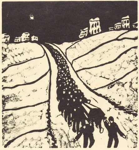 Walter Gramatté, The Burial (Begrabnis)
