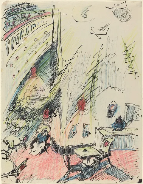 Walter Gramatté, Das leere Café (The Empty Café)