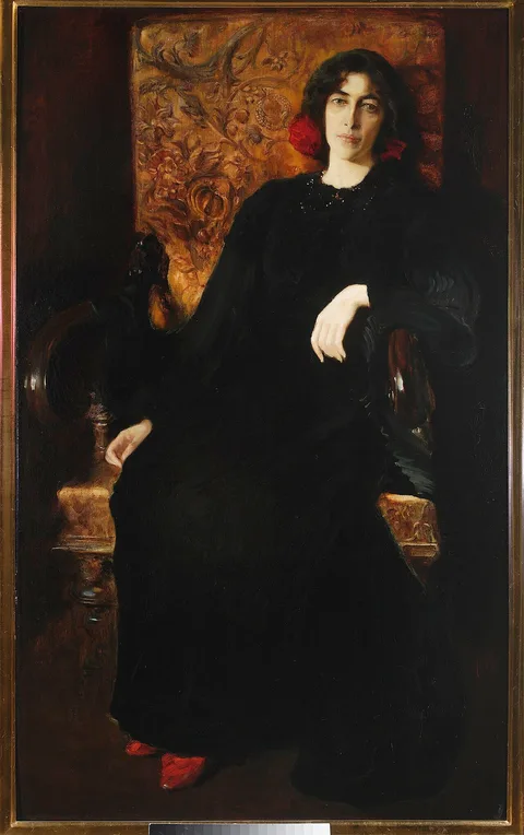 Kazimierz Stabrowski, Portrait of artist's wife Julia (Julia Stabrowska née Janiszewska).