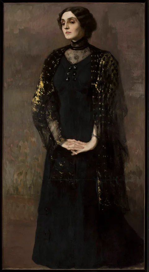 Kazimierz Stabrowski, Spiritualist portrait of a woman (Medium).