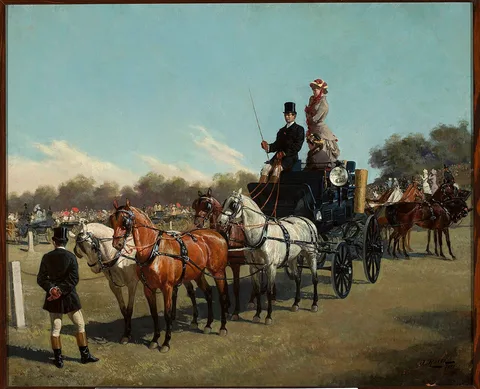 Jan Rosen, Carriage contest on Ujazdowski square