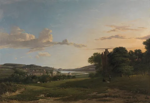 Patrick Nasmyth, A View of Cessford and the Village of Caverton, Roxboroughshire in the Distance