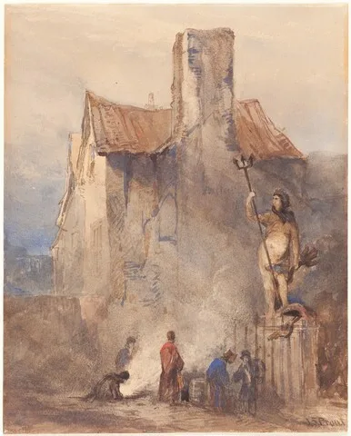 John Skinner Prout, The Bristol Riots: The Burning in the Street
