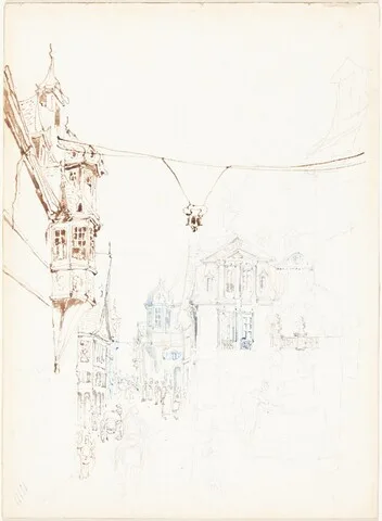 John Skinner Prout, Continental Street Scene