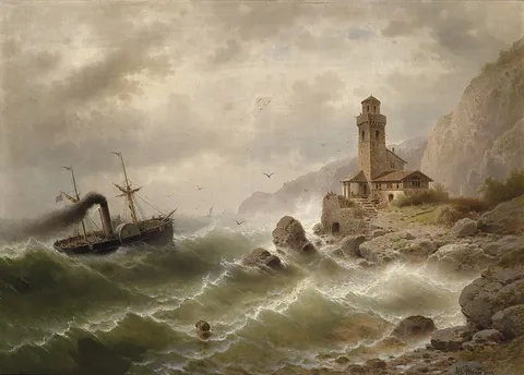 Albert Rieger, Steamship offshore