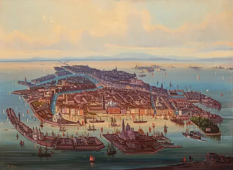 Albert Rieger, A panoramic view of Venice