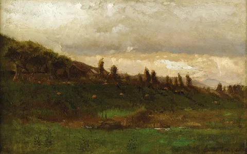 Arthur Parton, Pumpkins in a Field