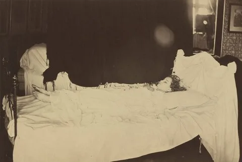 Julia Margaret Cameron, Deathbed Study of Adeline Grace Clogstoun