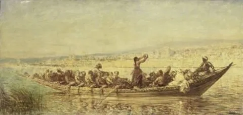 Félix Ziem, Moorse roeiers bij Constantinopel