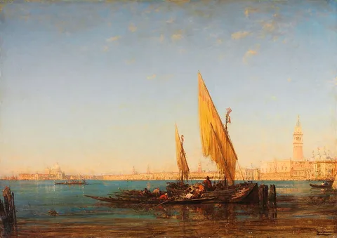Félix Ziem, Venice: a Scene with Boats