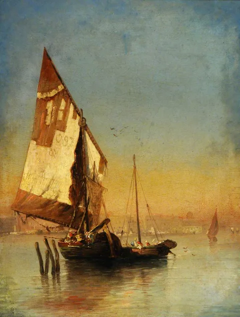 Félix Ziem, Venetian Barges