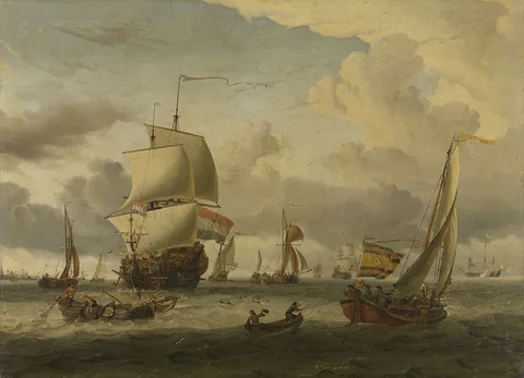 Abraham Storck, The roads of Enkhuizen