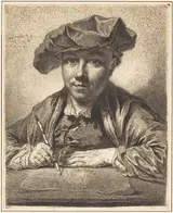 Georg Friedrich Schmidt, Self-Portrait, Drawing