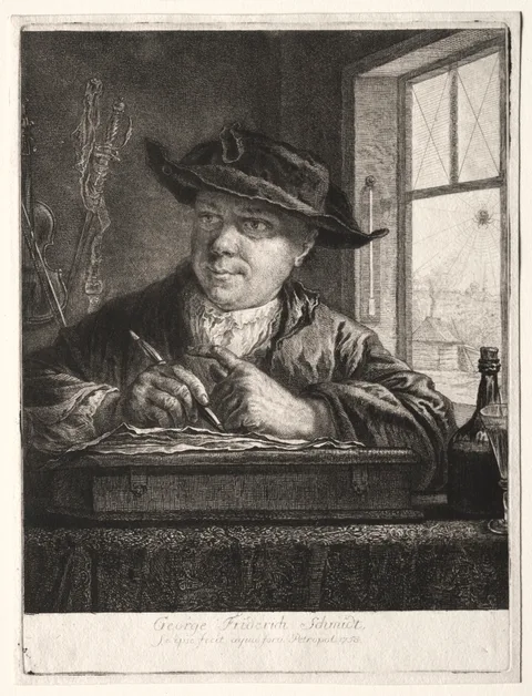 Georg Friedrich Schmidt, Self-Portrait