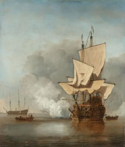 Willem van de Velde, The Cannon Shot