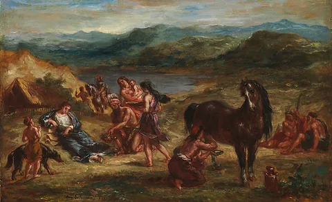 Eugène Delacroix, Ovid among the Scythians