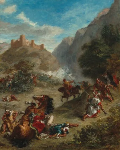 Eugène Delacroix, Arabs Skirmishing in the Mountains