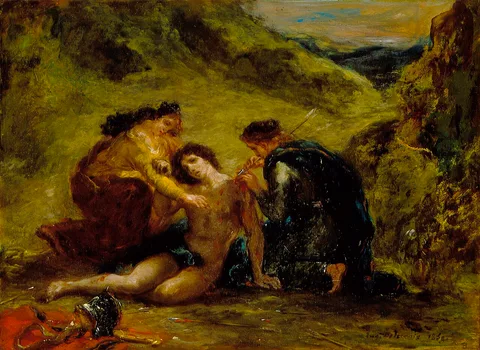 Eugène Delacroix, St. Sebastian with St. Irene and Attendant