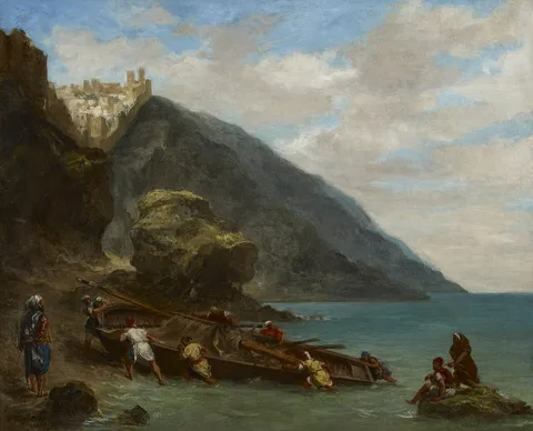 Eugène Delacroix, View of Tangier from the Seashore