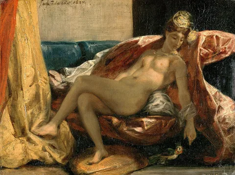 Eugène Delacroix, Woman with a Parrot