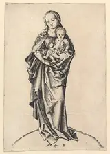 Martin Schongauer, Virgin and Child with an Apple