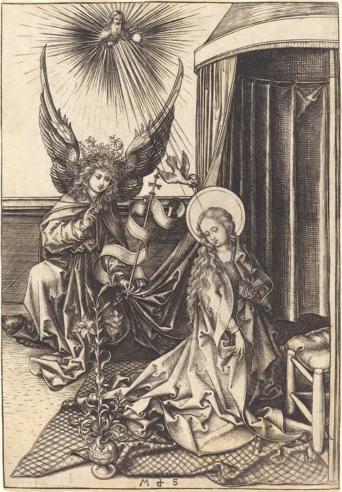 Martin Schongauer, The Annunciation