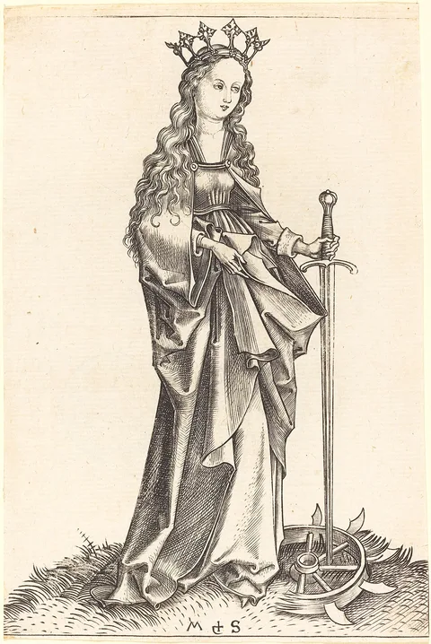 Martin Schongauer, Saint Catherine of Alexandria