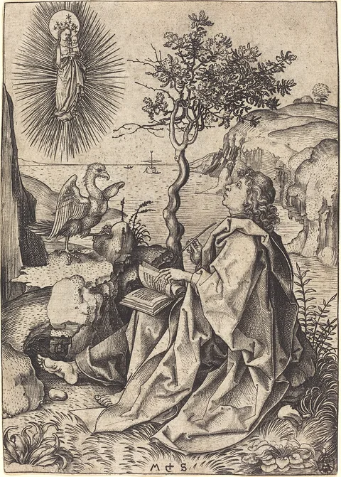 Martin Schongauer, Saint John on Patmos