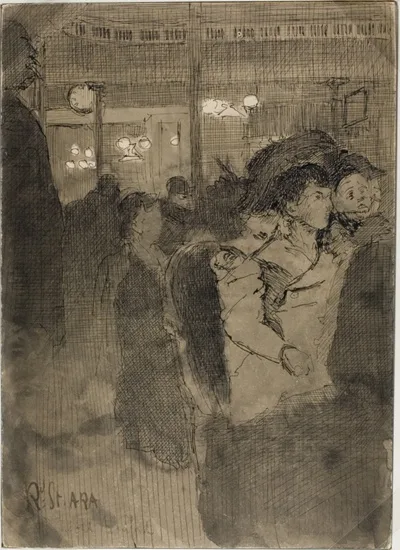 Walter Sickert, The Old Bedford (recto); The Gallery of the Old Bedford (verso)