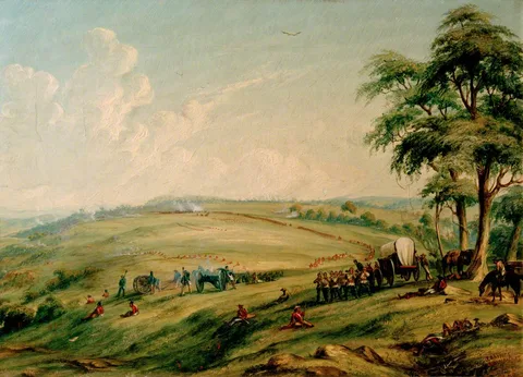 Thomas Baines, Engagement on Heights above Waterkloof