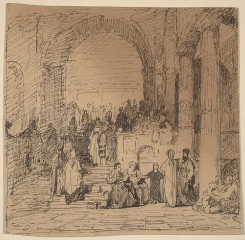 Elihu Vedder, Study after Old Master