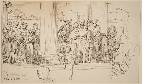 Elihu Vedder, Study after Domenichino