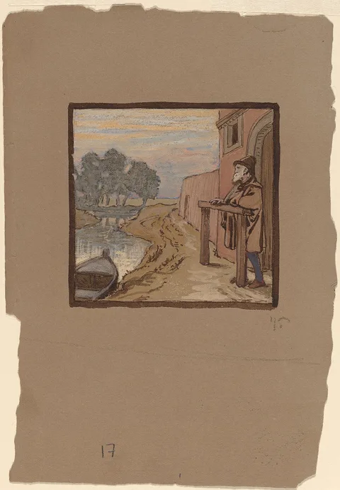 Elihu Vedder, Old Man by a River