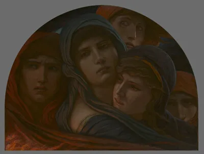 Elihu Vedder, A Glimpse into Hell, or Fear