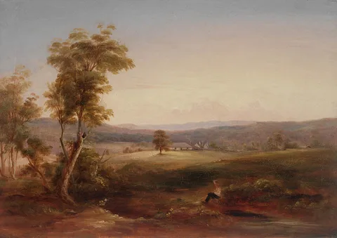 Conrad Martens, View of Arthursleigh, 1839 oil painting