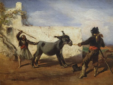 Anton Romako, The stubborn donkey