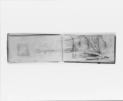 Jervis McEntee, Stony Clove, June 26, 1870 (recto, from sketchbook)
