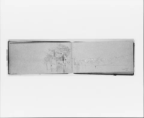 Jervis McEntee, Village on Lake Como: May 1, 1869 (from Sketchbook)