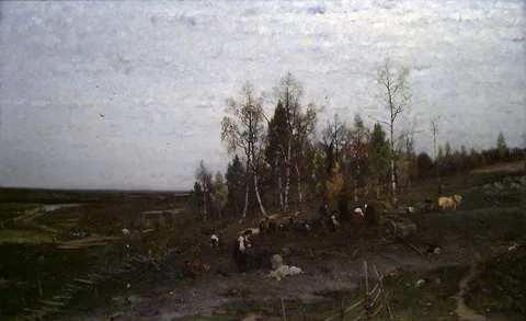 Ludvig Munthe, Digging Potatoes