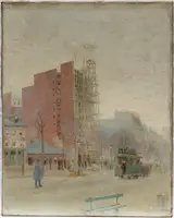 Paul Cornoyer, Street Scene