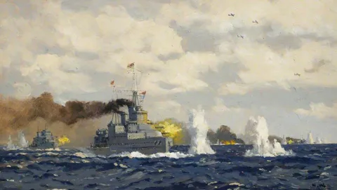 Norman Wilkinson, The battle of the Bay of Biscay, 28 December 1943