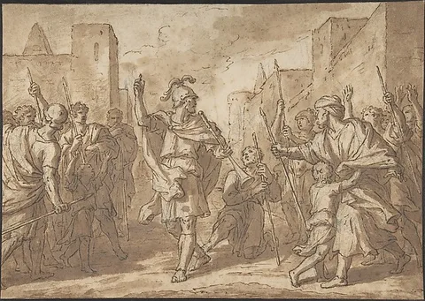 Étienne Parrocel, Gideon Gathering His Army, Scene from  the Book of Judges